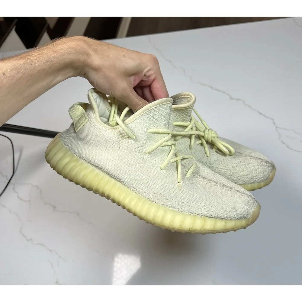 Adidas Yeezy Boost 350 V2 Mens Butter F36980 Pale Yellow Sneakers Size 8